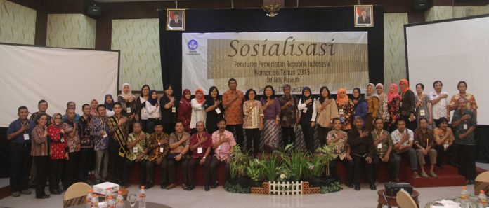 Para Peserta dari Pemerintah Daerah-Pengelola-Komunitas-Akademisi-Gerakan Pramuka Hadir dalam Kegiatan Sosialisasi Peraturan Pemerintah No. 66 Tahun 2015 tentang Museum di Semarang.