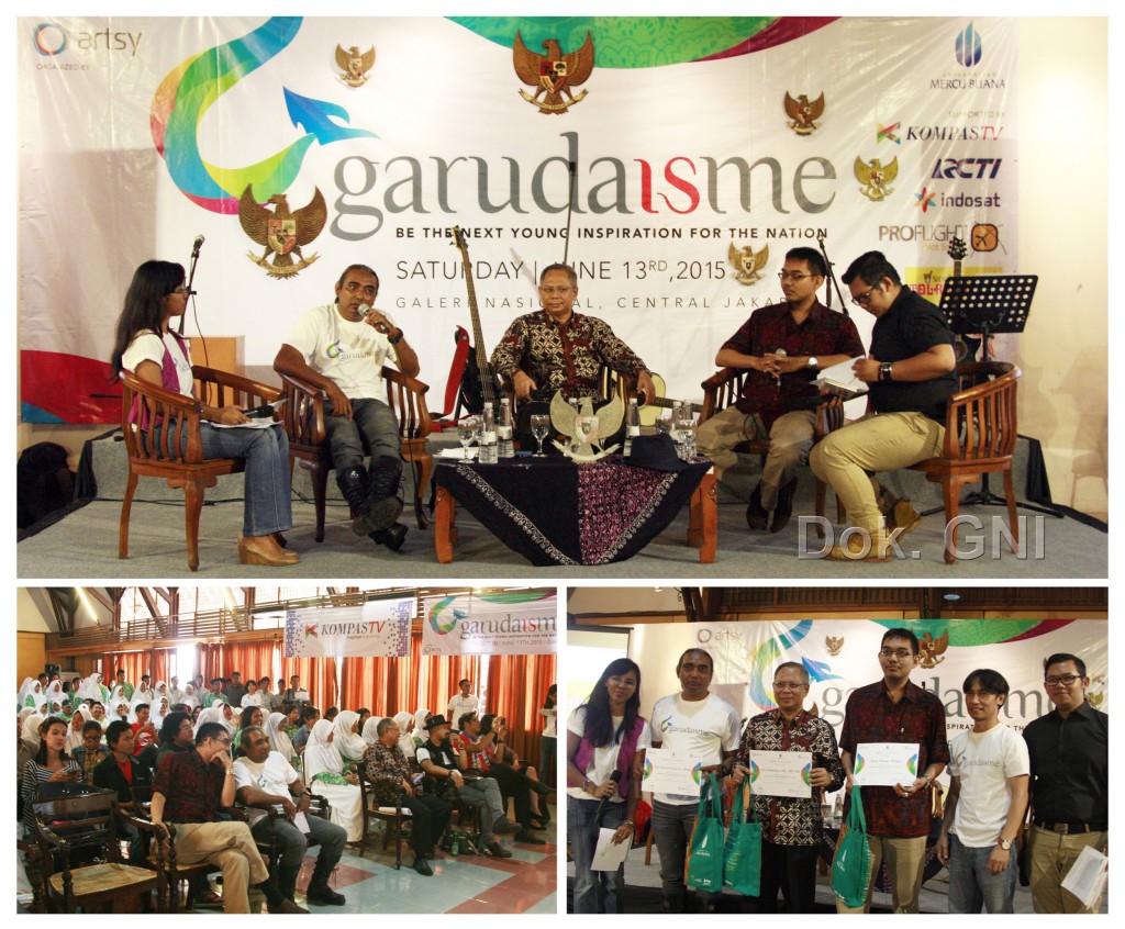 Suasana acara Garudaisme di Galeri Nasional Indonesia, Jakarta