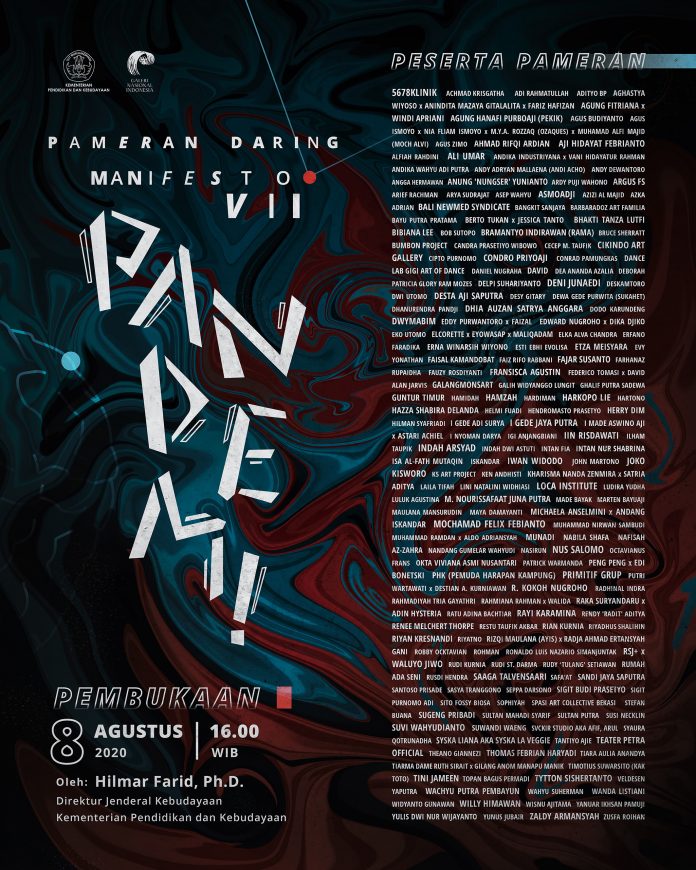 Poster Pameran Daring Manifesto VII PANDEMI