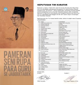 Read more about the article Pengumuman Pameran Seni Rupa Guru Se-Jabodetabek