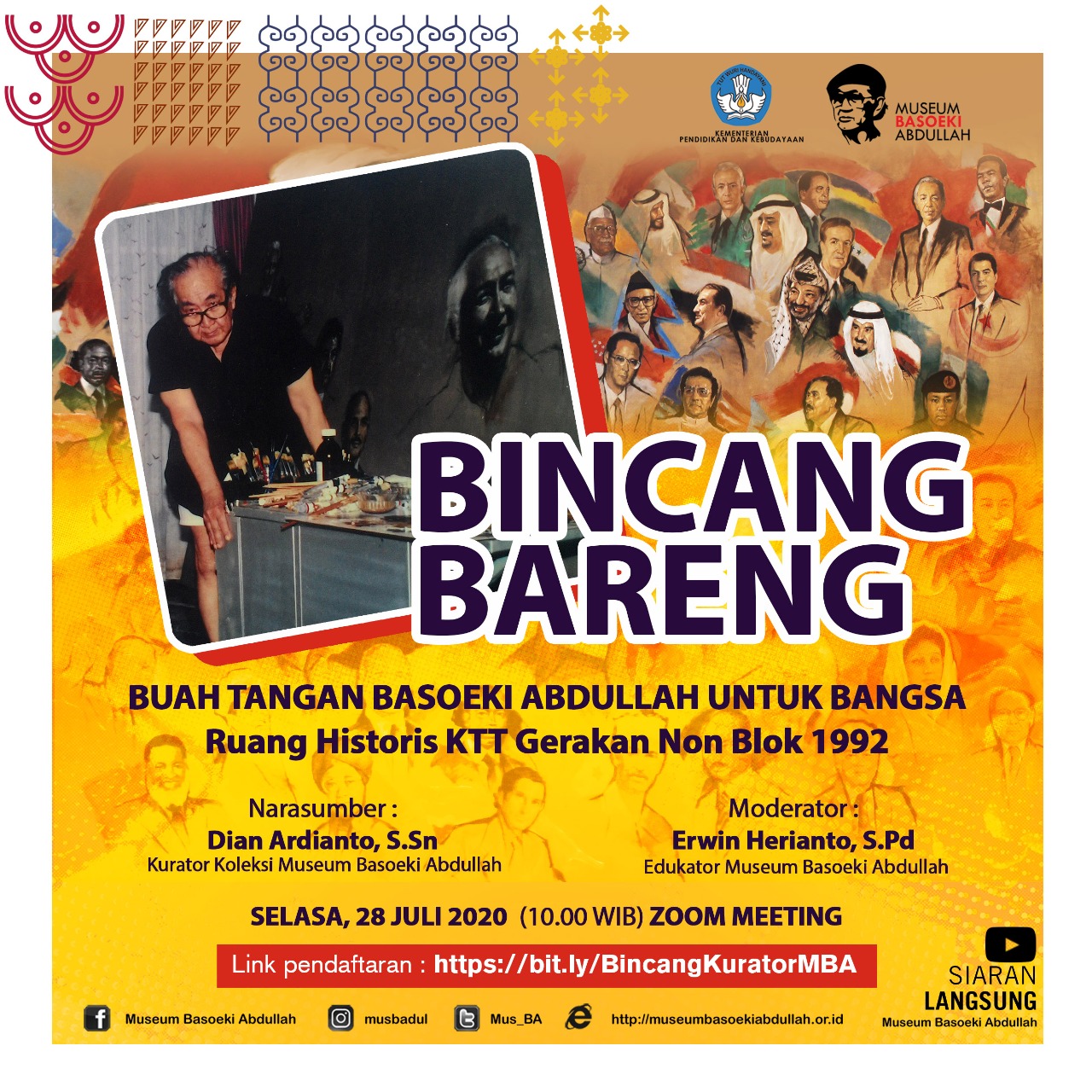 Read more about the article Bincang Bareng Kurator Museum Basoeki Abdullah