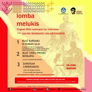 Read more about the article Lomba Melukis Tingkat SMA/sederajat Se-Indonesia “Saling Membantu Dalam Pandemi”
