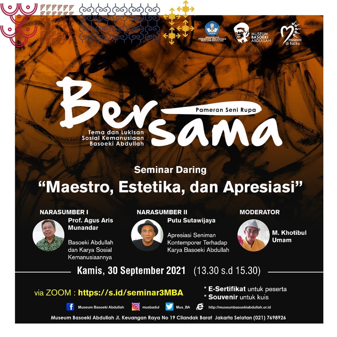 You are currently viewing Seminar Daring “Maestro, Estetika, dan Apresiasi”