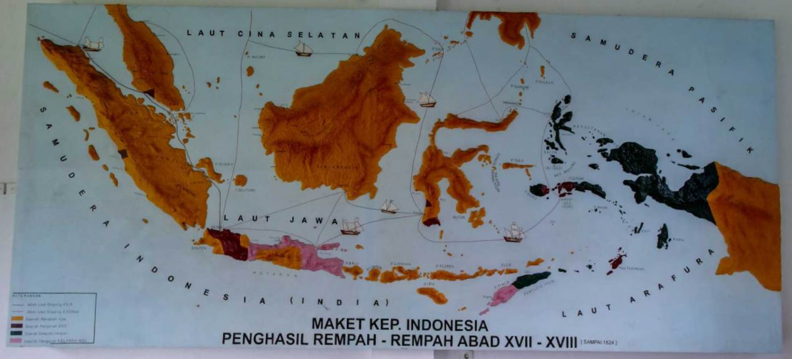 Read more about the article Rubrik Koleksi Muskitnas: Maket Kepulauan Indonesia Penghasil Rempah-rempah Abad XVII-XVIII
