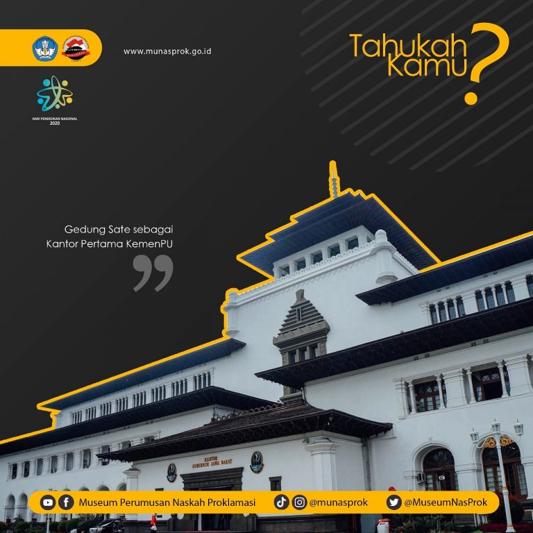 Read more about the article [TAHUKAH KAMU : Gedung Sate sebagai Kantor Pertama Kementerian PU]