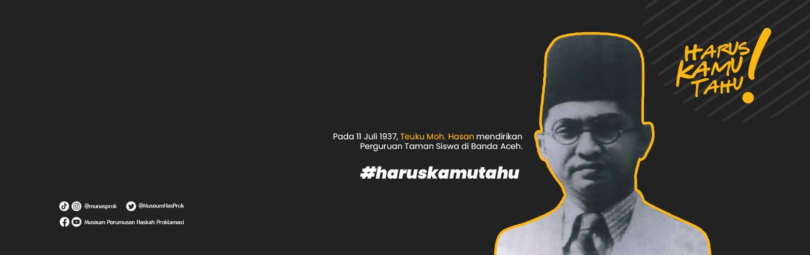 Read more about the article HARUS KAMU TAHU : T.M. Hasan mendirikan cabang Taman Siswa di Aceh