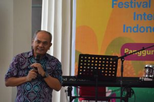 Bapak Drs. Siswanto, MA memberi kata sambutan untuk FDII2018