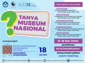 Read more about the article Yuk ikut, Diskusi dan Tanya Jawab Pengelolaan Museum Nasional