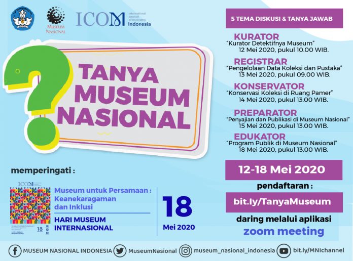 Read more about the article Yuk ikut, Diskusi dan Tanya Jawab Pengelolaan Museum Nasional