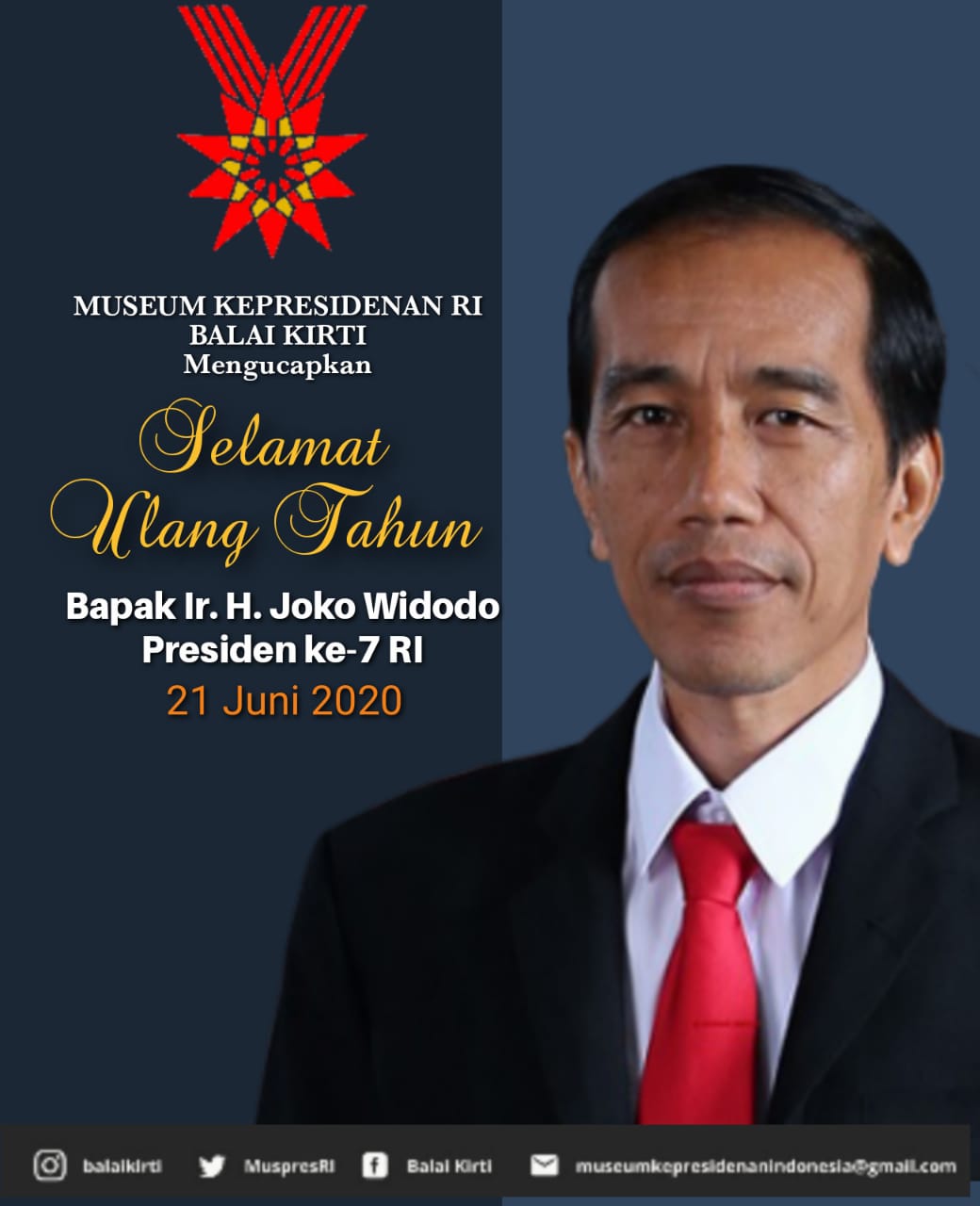 HUT Presiden Joko Widodo Ke59 21 Juni 2020 Museum Kepresidenan RI