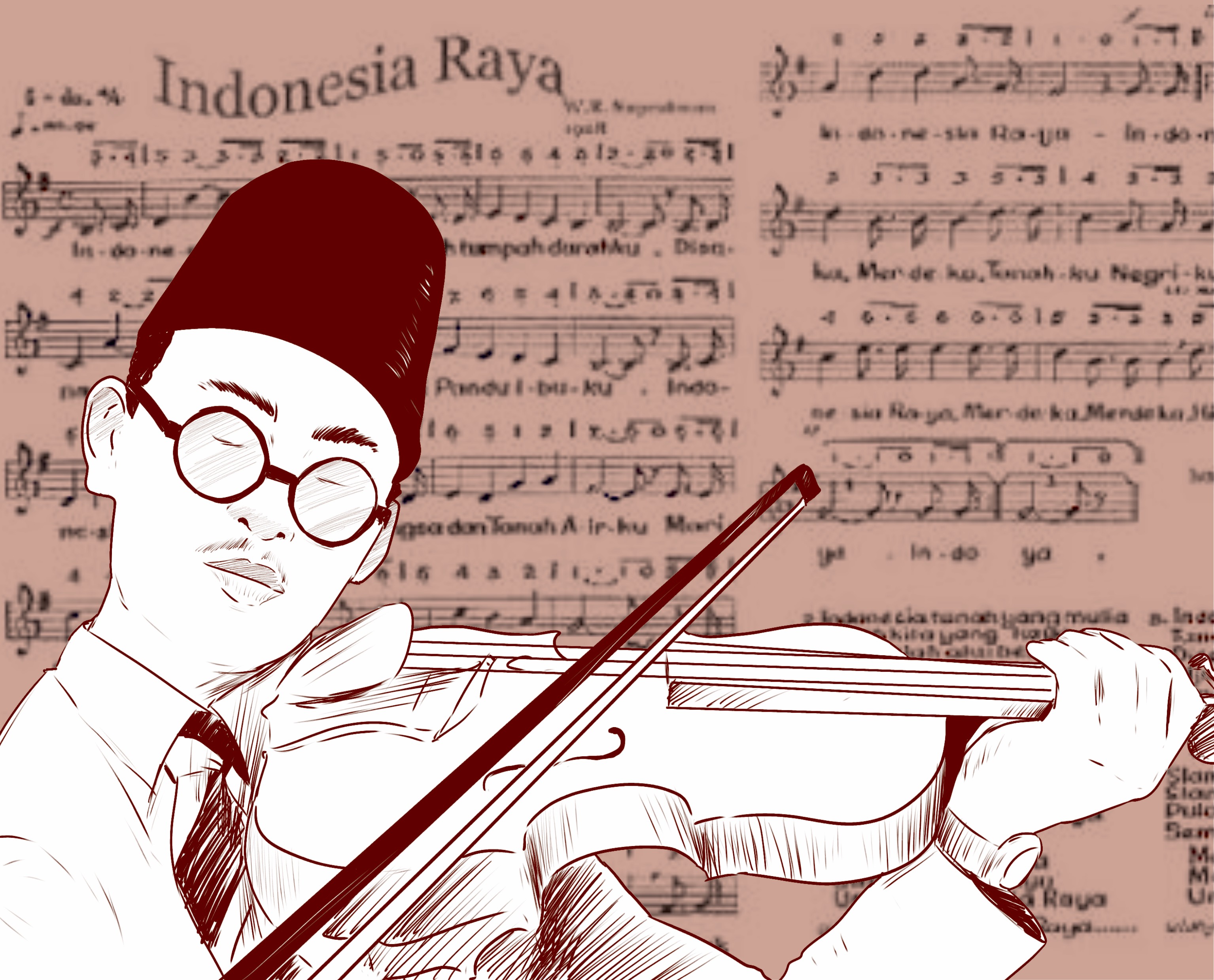 Kisah Dibalik Lahirnya Lagu  Kebangsaan Indonesia Raya 